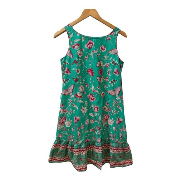 Chelsea & Violet‎ Green Floral  Boho Sleeveless Shift Dress Size XS - Picture 1 of 6